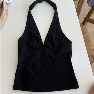 Free people black halter top!